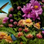 Image of Miss Collection – flowers-and-hummingbird-2