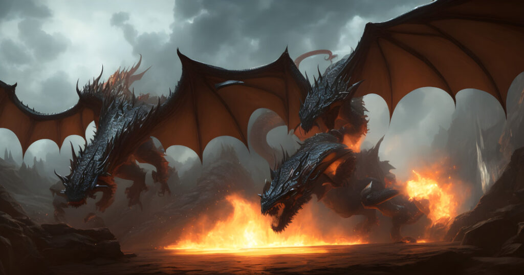 Image of Dragon Wallpaper 005-a