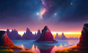 Image of Supernatural Landscape – Artistic Drawing – Item:
