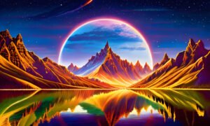 Image of Supernatural Landscape – Artistic Drawing – Item: