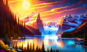 Image of Supernatural Landscape – Artistic Drawing – Item: