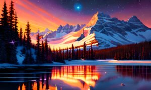 Image of Supernatural Landscape – Artistic Drawing – Item: