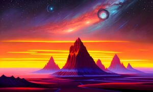 Image of Supernatural Landscape – Artistic Drawing – Item: