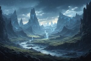 Image of Supernatural Landscape – Artistic Drawing – Item: 32351