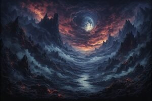 Image of Supernatural Landscape – Artistic Drawing – Item: 32627