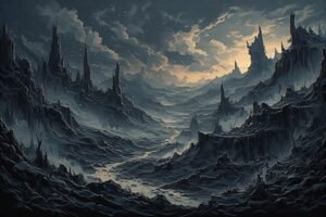 Image of Supernatural Landscape – Artistic Drawing – Item: 32620