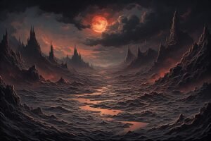 Image of Supernatural Landscape – Artistic Drawing – Item: 32613