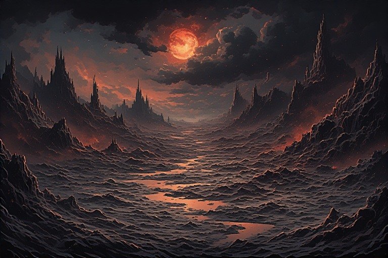 From the Supernatural Landscape – Artistic Drawing – Item: 32613 Image of Supernatural Landscape – Artistic Drawing – Item: 32613