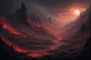 Image of Supernatural Landscape – Artistic Drawing – Item: 32608