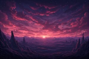 Image of Supernatural Landscape – Artistic Drawing – Item: 32681
