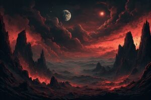 Image of Supernatural Landscape – Artistic Drawing – Item: 32677