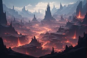 Image of Supernatural Landscape – Artistic Drawing – Item: 32672
