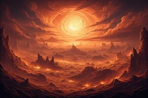 Image of Supernatural Landscape – Artistic Drawing – Item: 32670