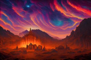 Image of Supernatural Landscape – Artistic Drawing – Item: