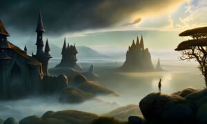 Image of Supernatural Landscape – Artistic Drawing – Item: