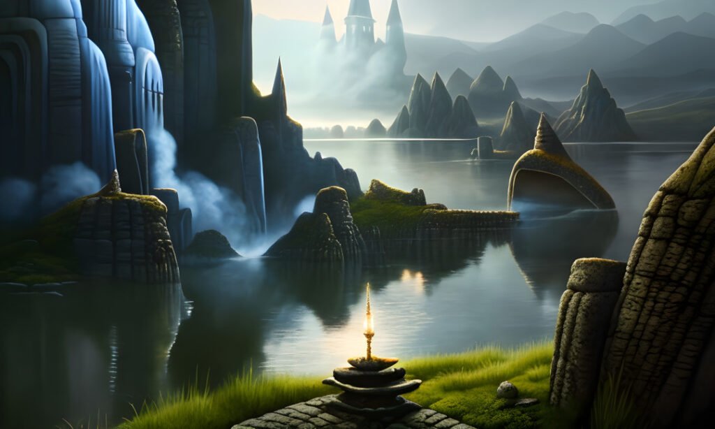 Image of Supernatural Landscape – Artistic Drawing – Item: 35097