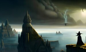 Image of Supernatural Landscape – Artistic Drawing – Item: