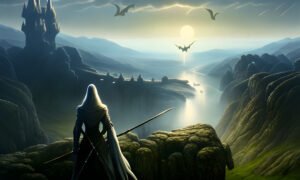 Image of Supernatural Landscape – Artistic Drawing – Item: