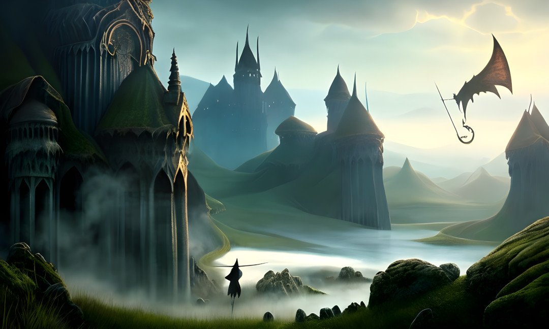 From the Supernatural Landscape – Artistic Drawing – Item: Image of Supernatural Landscape – Artistic Drawing – Item: