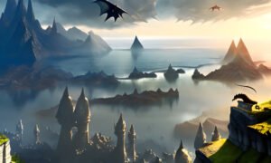 Image of Supernatural Landscape – Artistic Drawing – Item: