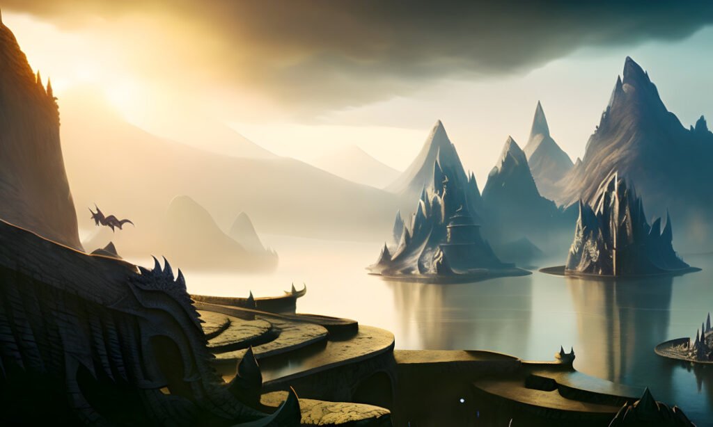 Image of Supernatural Landscape – Artistic Drawing – Item: 35075