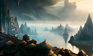 Image of Supernatural Landscape – Artistic Drawing – Item: