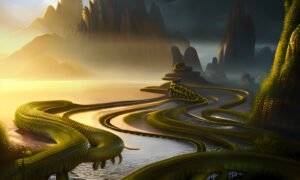 Image of Supernatural Landscape – Artistic Drawing – Item: 35058