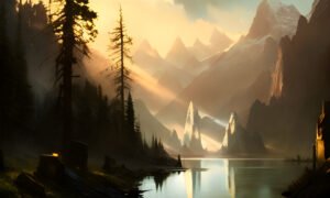 Image of Supernatural Landscape – Artistic Drawing – Item: 35059