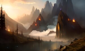 Image of Supernatural Landscape – Artistic Drawing – Item: 35060