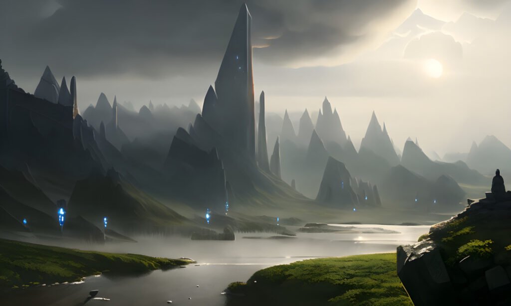 Image of Supernatural Landscape – Artistic Drawing – Item: 35064