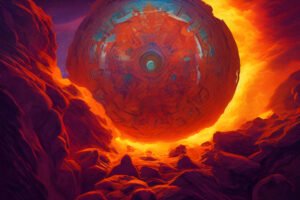 Image of Supernatural Landscape – Artistic Drawing – Item: 35147