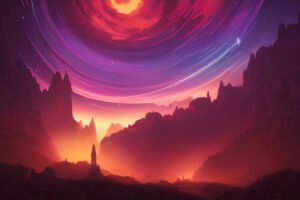Image of Supernatural Landscape – Artistic Drawing – Item: