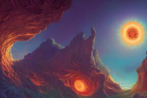 Image of Supernatural Landscape – Artistic Drawing – Item: