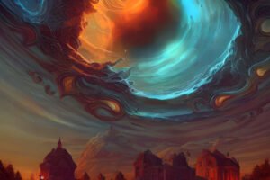 Image of Supernatural Landscape – Artistic Drawing – Item: