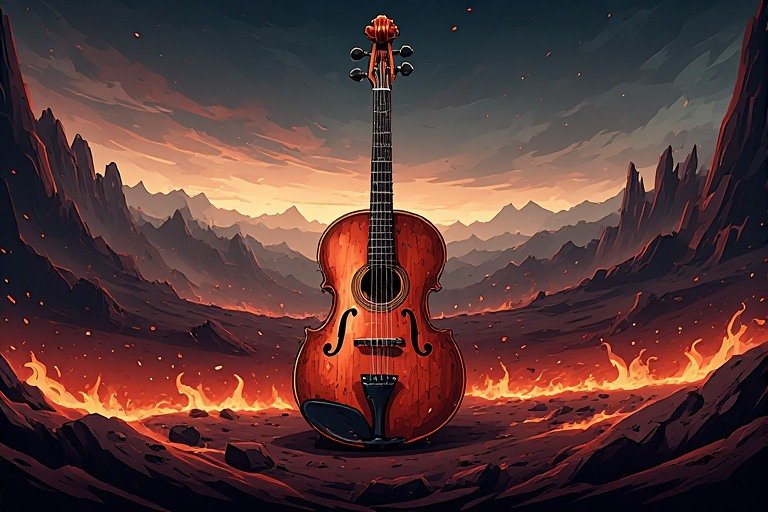 From the Musical Instrument – Artistic Drawing – Item: Image of Musical Instrument – Artistic Drawing – Item: