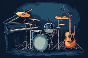 Image of Musical Instrument – Artistic Drawing – Item: 38685