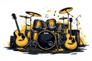 Image of Musical Instrument – Artistic Drawing – Item: 39353