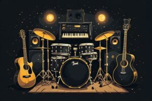 Image of Musical Instrument – Artistic Drawing – Item: 38755