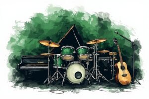 Image of Musical Instrument – Artistic Drawing – Item: 39349
