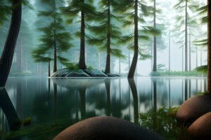 Image of Forest and Lake-4