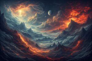 Image of Supernatural Landscape – Artistic Drawing – Item: 47417