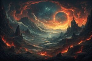 Image of Supernatural Landscape – Artistic Drawing – Item: