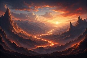Image of Supernatural Landscape – Artistic Drawing – Item: 47403