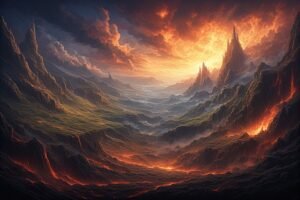 Image of Supernatural Landscape – Artistic Drawing – Item: 47399