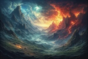 Image of Supernatural Landscape – Artistic Drawing – Item: