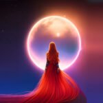 Image of Woman Under Planet