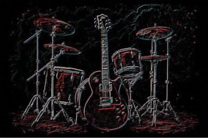 Image of Musical Instrument – Artistic Drawing – Item: 48827