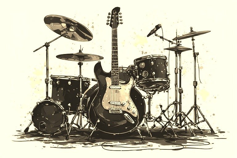 From the Musical Instrument – Artistic Drawing – Item: 49654 Image of Musical Instrument – Artistic Drawing – Item: 49654