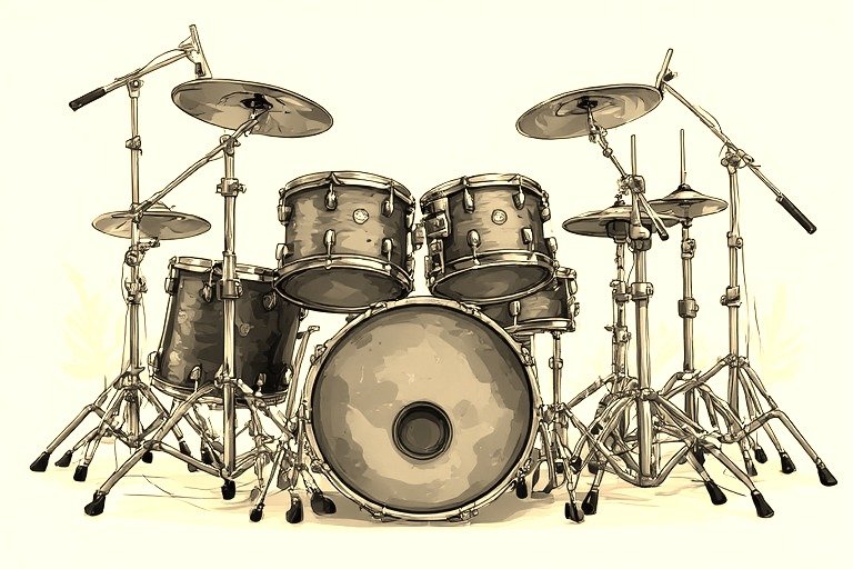 Image of Musical Instrument – Artistic Drawing – Item: 50176