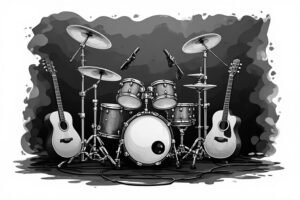 Image of Musical Instrument – Artistic Drawing – Item: 46792